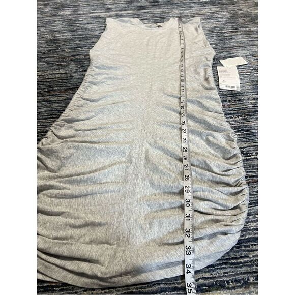 Athleta NWT Apres Ruched Dress Grey Heather size S - Picture 8 of 9